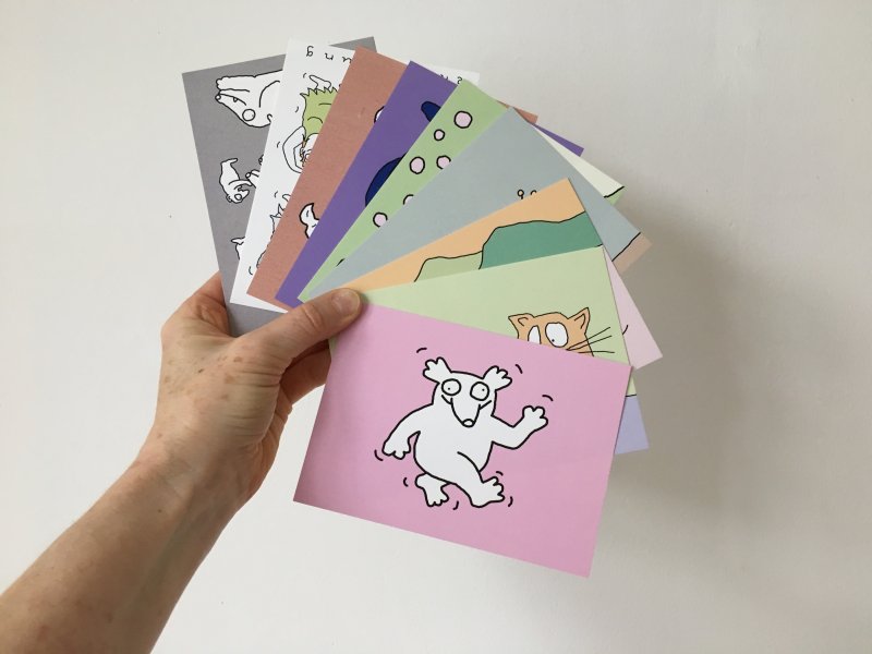 9 Postkarten